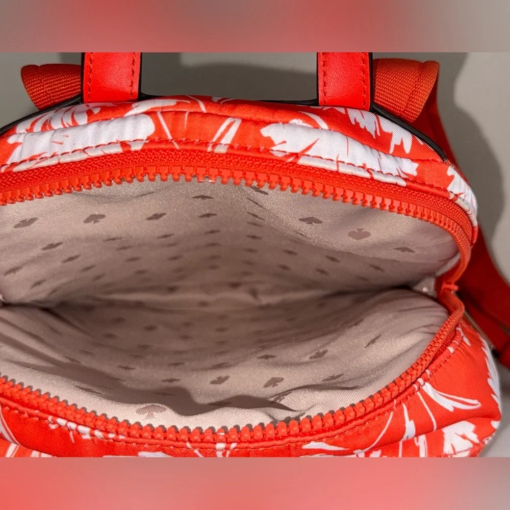 kate spade Orange and White Floral Backpack